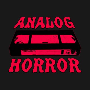 Analog Horror Red VHS Tape Retro 80's 90's Nostalgia (vintage distressed) T-Shirt