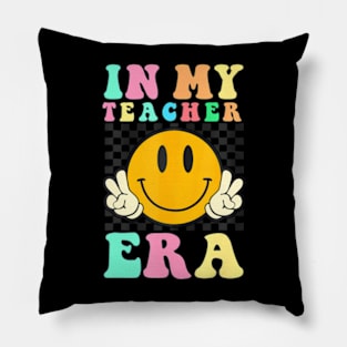 In My Teacher Era Retro Back To School Teacher Student Pillow