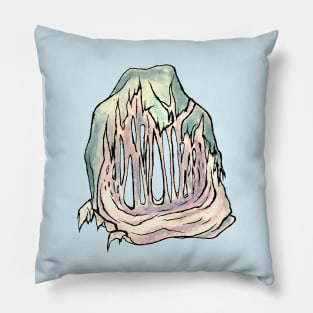 Dramabite Zombie O Letter Initial Typography Text Character Statement Pillow