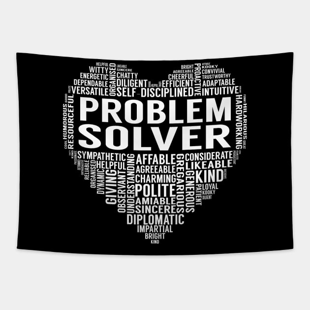 Problem Solver Heart Tapestry by LotusTee