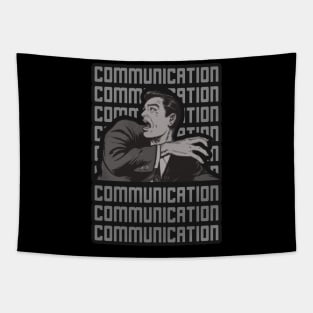 Communication Anxiety Comic Tapestry