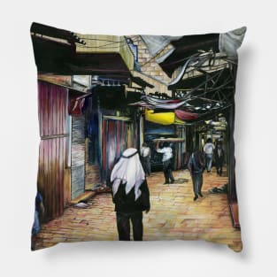 Walk Home through Antiquity Old Jerusalem Pillow