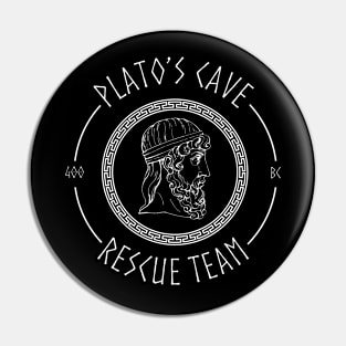 Platos Cave Rescue Team Ancient Greek Philosophy Pin