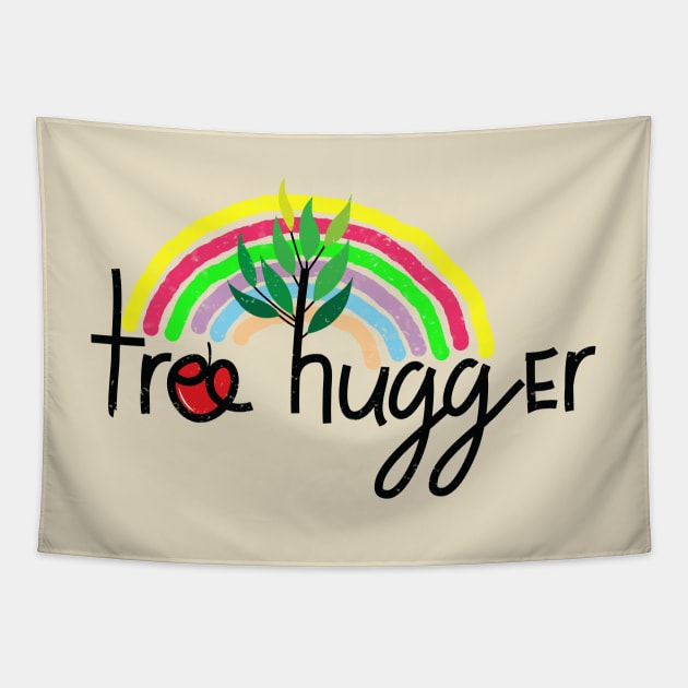 Tree Hugger Tapestry by martinussumbaji