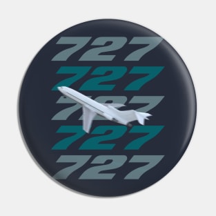 727 in flight Pin