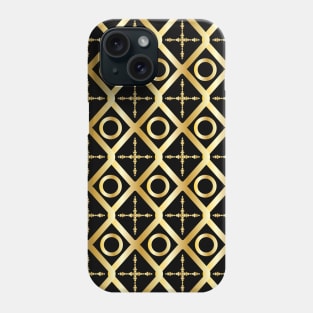 Elegant Black And Gold Moroccan Pattern Phone Case