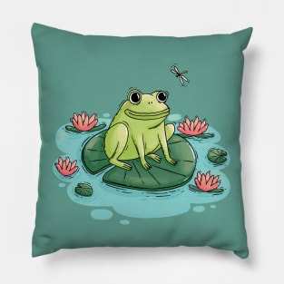 FROGGY & LILYPADS Pillow