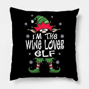 I’m The Wine Lover Elf, Funny Wine Lover Christmas Gift Pillow