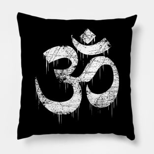 Aum, Om, Indian, mantra, spiritual, symbol. Pillow