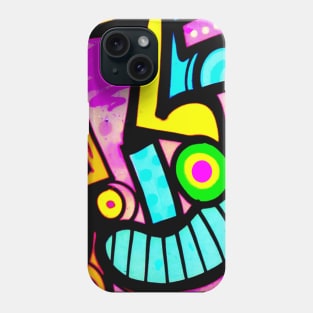 Graffiti Faces Mural urban Art Phone Case