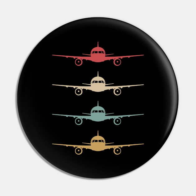 Vintage Pilot Airplane Passenger Airplane Flying Pin by wbdesignz