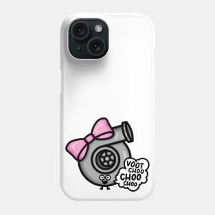 What Does The Cutest Turbo Say - Pink Bow Phone Case