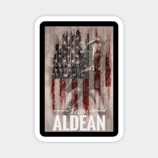 Team Aldean Vertical American Flag Magnet