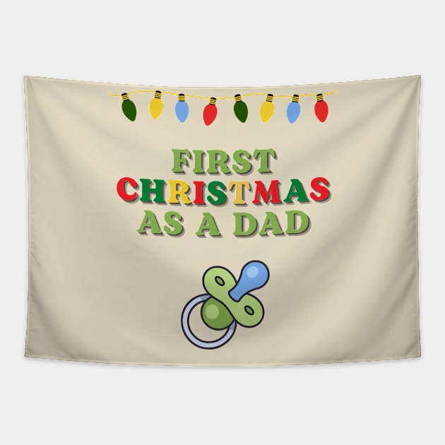 First Christmas as a Dad! Tapestry by Dessein