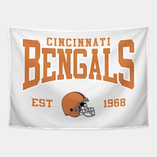 Retro Cincinnati Football Tapestry