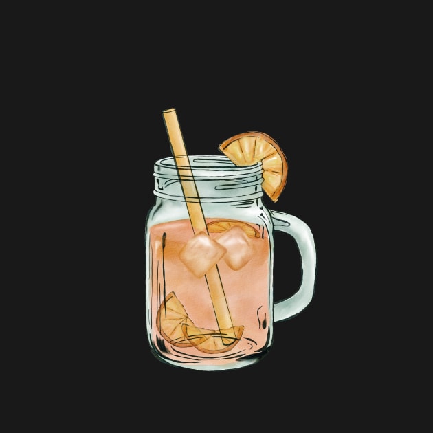 Mason jar cocktail by cait-shaw