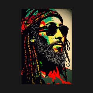 reggae rasta peace hippie bob marley T-Shirt