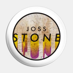 Joss Stone - VINTAGE YELLOW CIRCLE Pin