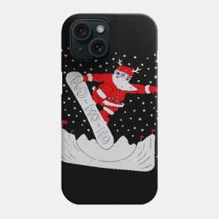 santa skating ugly christmas Phone Case