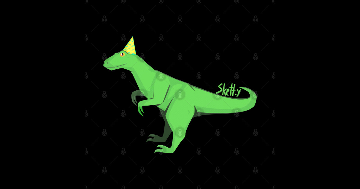 Party Raptor - Raptor - Sticker | TeePublic