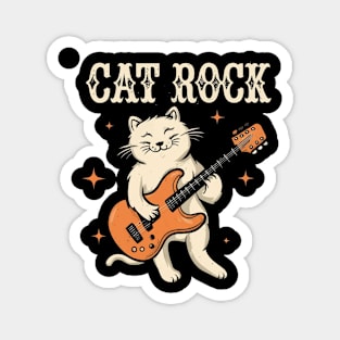 Meow, rock, and guitar Magnet