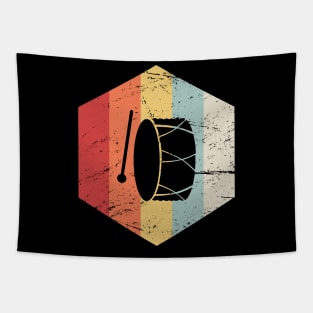 Retro Percussion Bass Drum Icon Tapestry