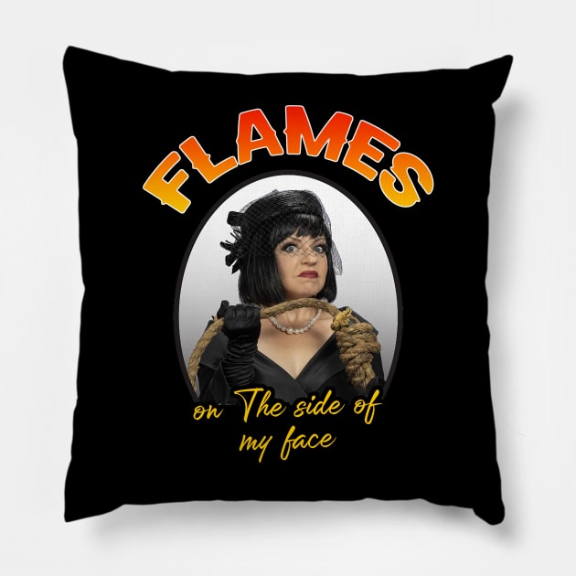 Flames On The Side Of My Face Pillow by Gumilang