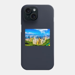 Victoria Peak, Hong Kong, Kowloon And Victoria Harbor Phone Case