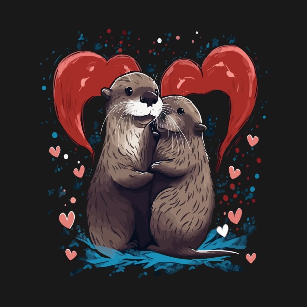 Otter Valentine Day by JH Mart