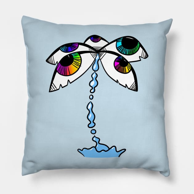 Palm tears Pillow by ObeseHotDog