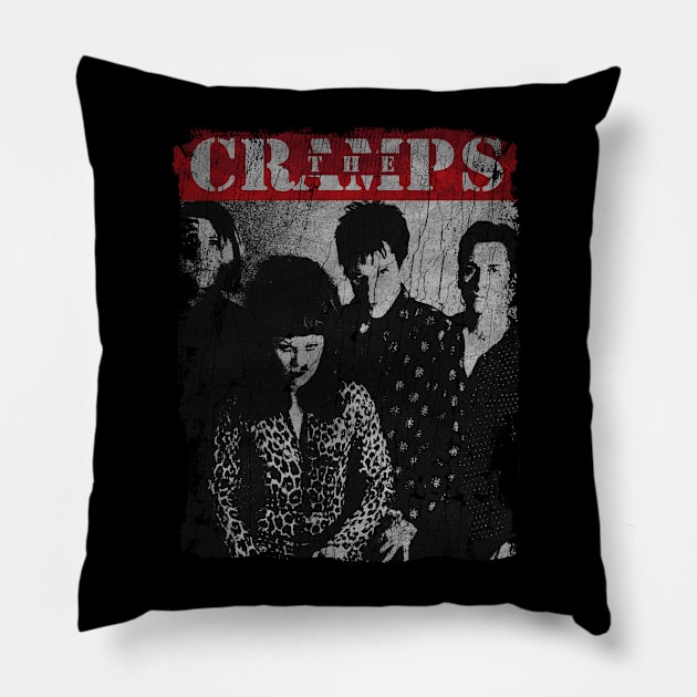 TEXTURE ART - the cramps Pillow by ZiziVintage