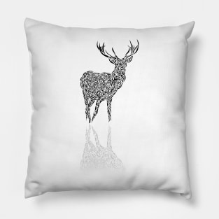 Red deer Pillow