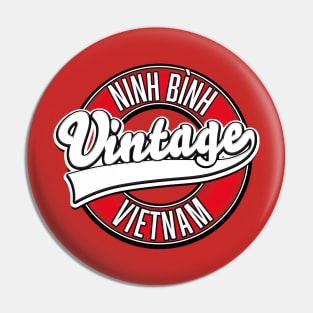 Ninh Bình vietnam retro logo Pin