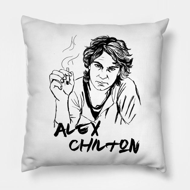 Alex Chilton Pillow by ThunderEarring