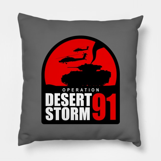 Operation Desert Storm 1991 Pillow by TCP