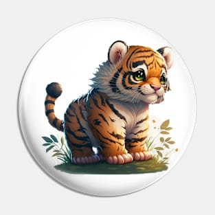 Cute Tiger Stickers Pin