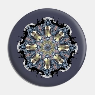 blue ghost in the mirror mandala Pin