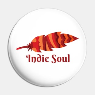 Indie Soul - Feather Graphic Illustration GC-104-03 Pin