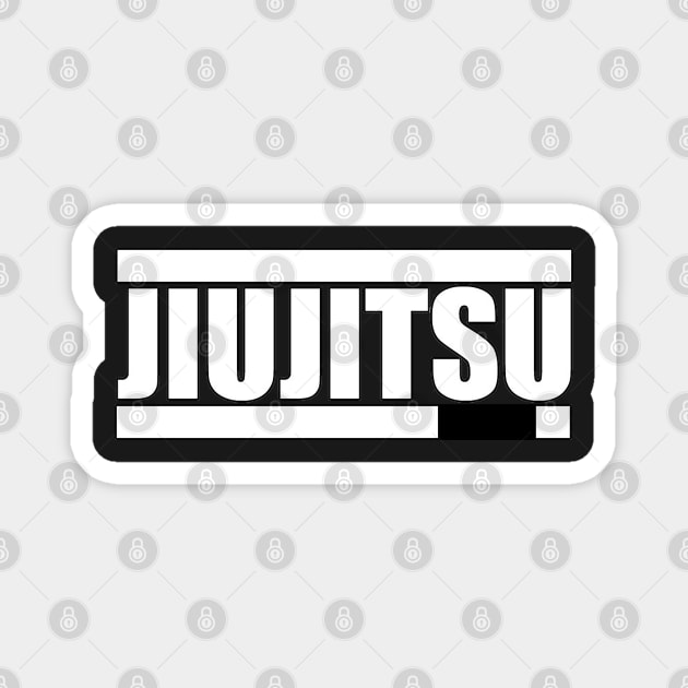 Brazilian Jiujitsu White Belt Ranked Magnet by  The best hard hat stickers 