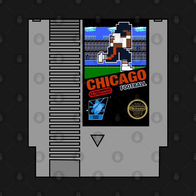 Chicago Football 8 bit cartridge design by MulletHappens