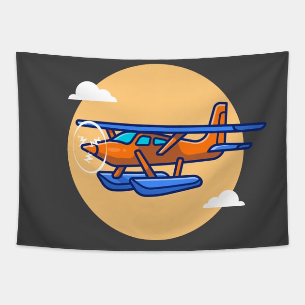 Vintage Plane Cartoon Tapestry by Catalyst Labs