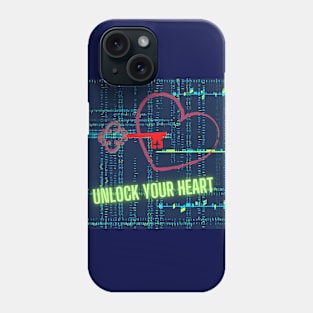 Unlock your heart Phone Case