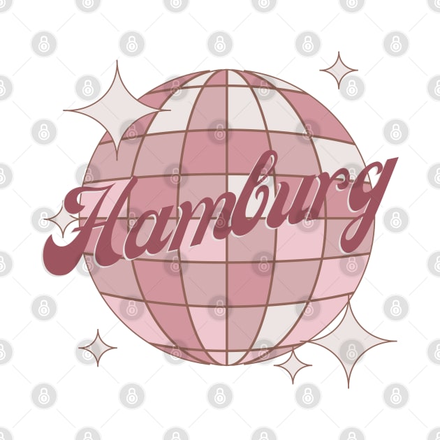 Hamburg City Pink Retro Vintage Dance by Bailamor