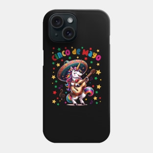 Cinco de Mayo Fiesta Unicorn 2024 Men Women Kids Funny Phone Case