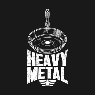 Heavy Metal Cast Iron Cookware Chef T-Shirt