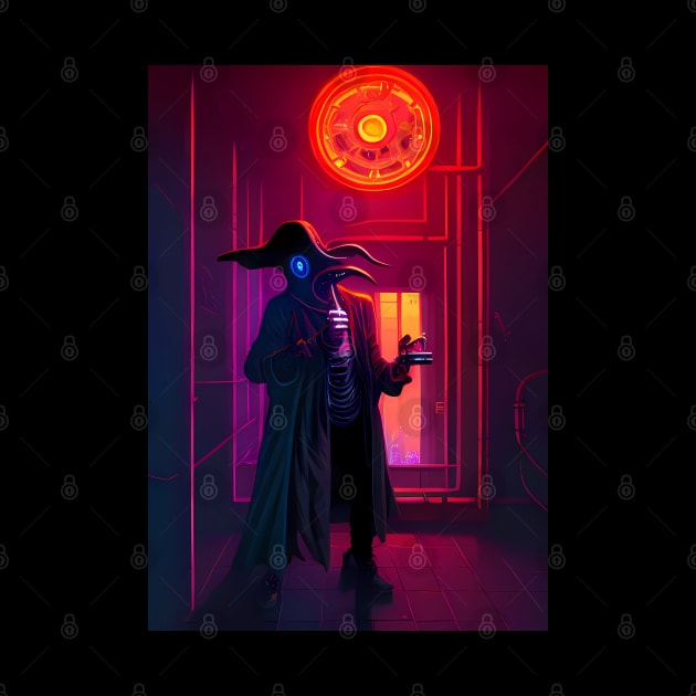 Cyberpunk plague doctor by AnnArtshock