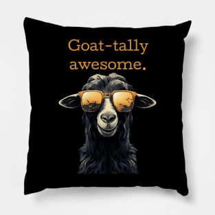 Vintage Goat-Tally Awesome Design | Unique Goat Lover Tee Pillow