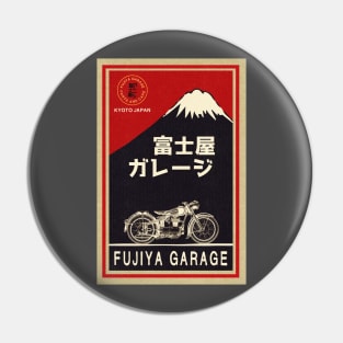 Vintage Japanese Moto Garage Pin