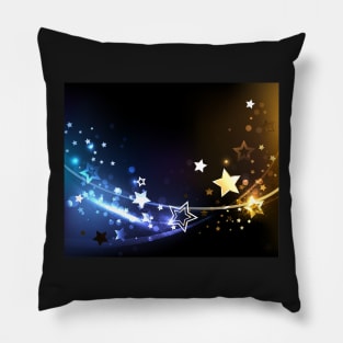 Abstract background with contrasting stars Pillow