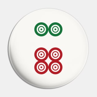 Six Circle Wheel Dot Liu Tong 筒 Tile. It's Mahjong Time! Pin